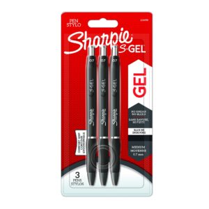 Rašiklis „Sharpie S-GEL”, juodas, blist., 3 vnt.