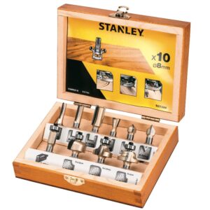 Frezų rinkinys TCT 10 PCE SET 8mm