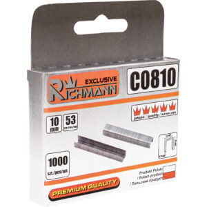Kabės 53 tipo „RICHMANN” 10 mm, 1000 vnt.